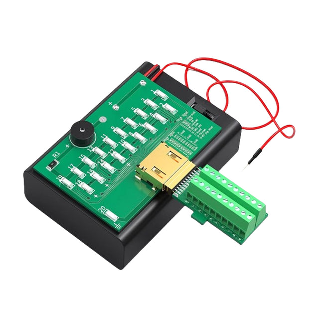 Placa de prueba de cable HDMI Treedix, kit de reparación HDMI de 19+1 pines, comprobador de líneas extensible hasta 20 metros para reparación DIY, medición de secuencia de cables y verificación de estado