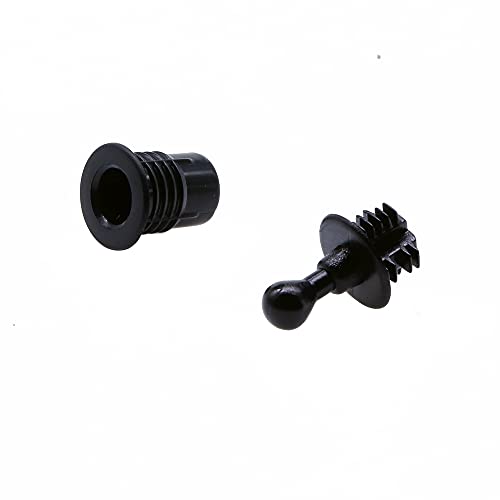 Treedix Kit 12 paia di perni per griglia altoparlante, guide a sfera e incastro in plastica, fibbie per tela, viti, accessori per componenti altoparlanti (14x14x11 mm)