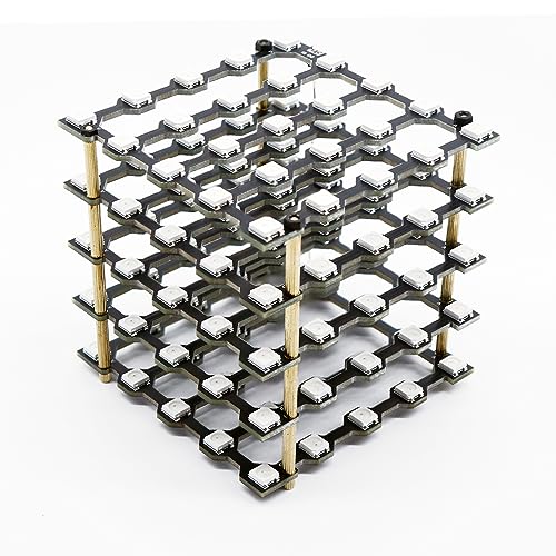Treedix WS2812B 5050 RGB LED - Kit DIY Cube LED 5x5x5 - Éclairage numérique adressable individuellement pour enfants et adolescents - Compatible Arduino et Raspberry Pi