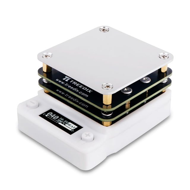 Treedix Piastra Riscaldante per Saldatura 65W 20V, Stazione di Preriscaldamento Elettrica a Microcomputer LED, Area di Riscaldamento 56×56mm, per Saldatura di Componenti Elettronici e Riparazioni in Laboratorio