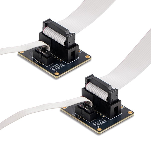 Treedix JTAG Breakout Board, adattatore da 2x7 pin 2,54 mm JTAG a 2x5 0,05" SWD con cavo a nastro piatto IDC femmina-femmina, lunghezza 200 mm/7,87 pollici