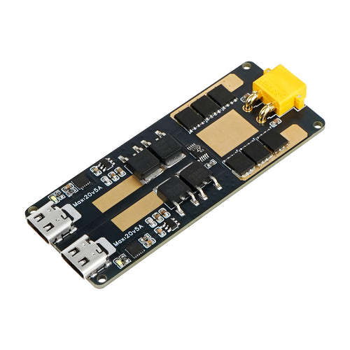 Treedix200W 高出力デュアルType-C PDパワーコンバイナーケーブル(ノートPC用)、20V/10A対応、ノートPC、産業機器、高出力機器の充電に対応