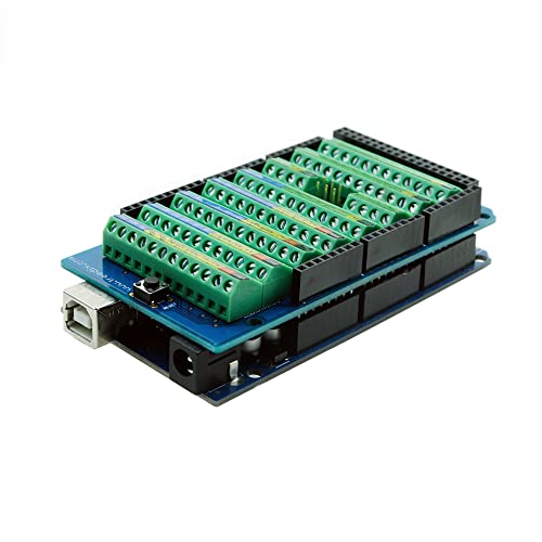 Treedix スクリュー ターミナル ブロック ブレークアウト モジュール (Arduino MEGA-2560 R3 用)