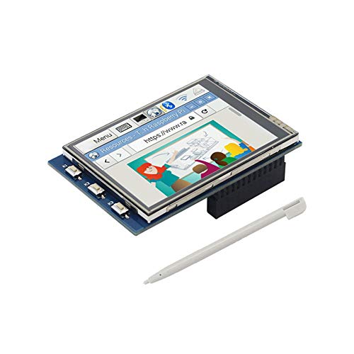 Treedix 2.8インチ TFT LCDディスプレイ SPIインターフェース TFT抵抗タッチスクリーン カラースクリーン タッチパン付き Raspberry Pi 4B /3B+と互換性あり