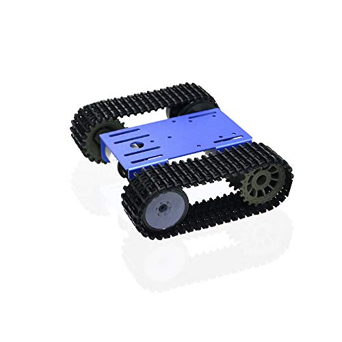 Châssis de char robotisé TP101 Treedix avec chenilles et moteur 12V, plaque de base en métal, compatible Arduino