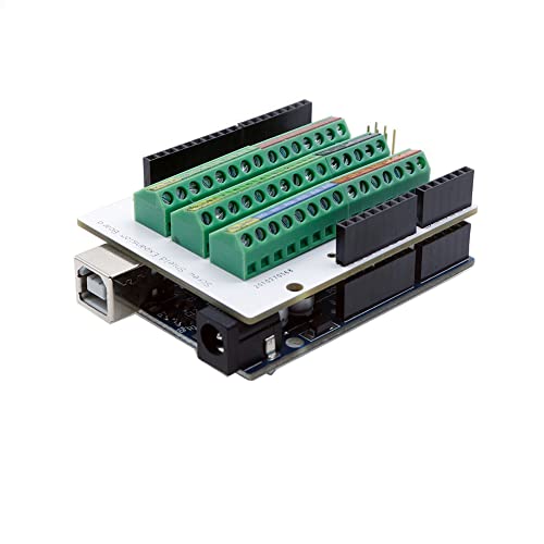 Arduino UNO R3 用の Treedix ネジ端子ブロック ブレークアウト モジュール ボード。