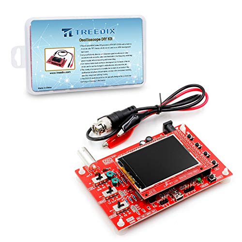 Kit DIY Oscilloscope DSO138 Treedix, Oscilloscope numérique portable, taux d'échantillonnage en temps réel 1 Msps, écran TFT 2,4 pouces