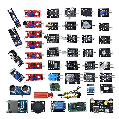 Treedix 45個のセンサーモジュールキット、Arduinoプロジェクト、電子プロジェクト、UNO、Mega2560と互換性あり