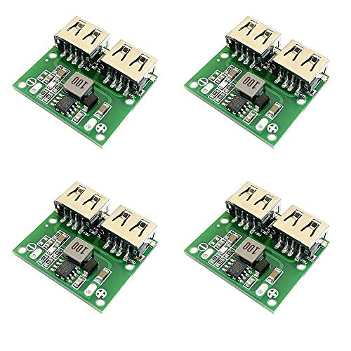Treedix デュアル USB 電圧降圧レギュレータ ステップダウン電源モジュール 出力降圧電圧ボード 9V/12V/24V から 5V 3A DC-DC 充電降圧レギュレータ充電モジュール