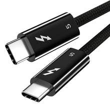 Treedix 120Gbps USB Cケーブル Thunderbolt 5ケーブル、PD240W 急速充電ケーブル、USB C to USB C 1m、16K/8K映像伝送、USB Cデータケーブル Thunderbolt 4/3、USB4/3.2/3.1/3.0/2.0対応