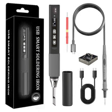 Kit de soldador inalámbrico y multímetro inteligente 2 en 1 Treedix, soldador portátil DC5V-20V 212℉~842℉, kit de soldadura inalámbrico recargable compatible con protocolo PD/QC, modo termostático