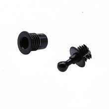 Treedix Kit de 12 pares de clavijas para rejilla de altavoz, tipo bola y enchufe de plástico, guías de rejilla, hebilla de tela, tornillos, accesorios para piezas de altavoz (14x14x11 mm)