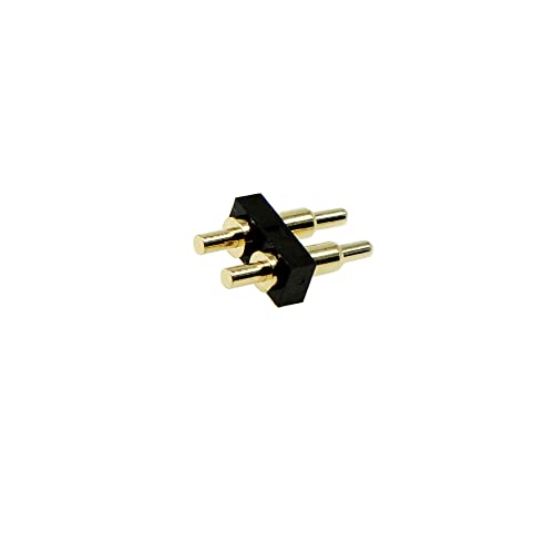 Treedix 10 Pezzi Connettore Pogo Pin a Molla Placcato Oro, Lunghezza 7,5 mm, Maschio, per PCB a Foro Passante