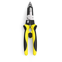 Treedix Utensile Spelafili 7-in-1, Strumento Manuale Multifunzione, Pinze Tagliacavi, Pinze a Becchi Lunghi in C-RV per Spellare, Tagliare e Crimpare Cavi Elettrici
