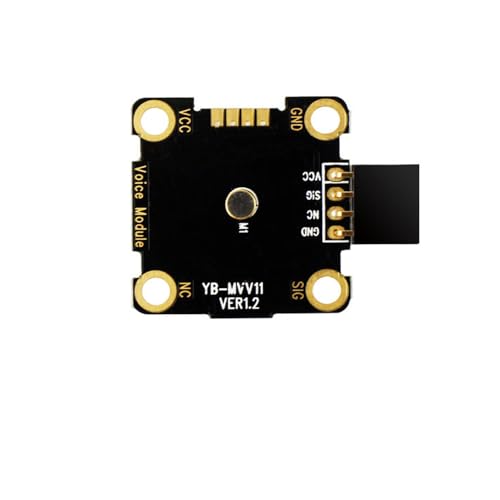 Treedix 3.3V/5V サウンドセンサー検出モジュール 3種類の接続 Microbit、UNO 音量認識、サウンドスイッチ用 Stm32 マイク検出、音楽スペクトルと互換性あり