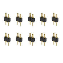 Treedix 10 Stk. vergoldete Pogo-Pin-Federkontakte, 7,5 mm Länge, Stiftleiste, gefederter Kontakt für Durchsteckmontage (PCB)