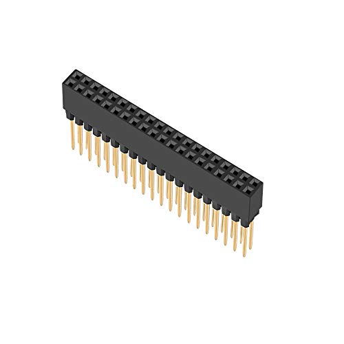 Treedix 2 x 20 (40-pins) Extra Hoge Vrouwelijke 0,1 Inch Pitch Stacking Header Vrouwelijke Pin Header Compatibel met Raspberry Pi (Set van 5)