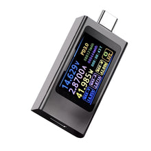 Treedix Probador de medidor de potencia USB tipo C de 4-30 V, multímetro digital de 12 A/240 W con pantalla de voltaje, corriente y potencia, compatible con PD2.0, PD3.0, PPS, QC2.0, QC3.0, FCP, SCP, AFC, PE, Dash, VOOC, SuperVOOC