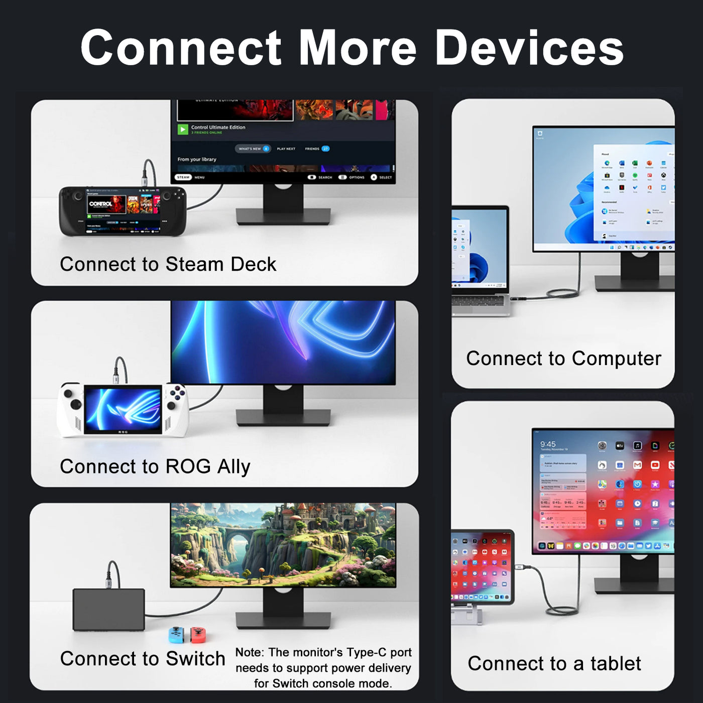 USB C Cable 1.2m, 40Gbps 8K@60Hz 240W USB4 Charging Cable, PD3.1 Fast Charge 48V/5A, High Density Braided USB C to USB C Cord Compatible with MacBook, Laptop, Tablet, Phone, Gaming Console(L-shaped)