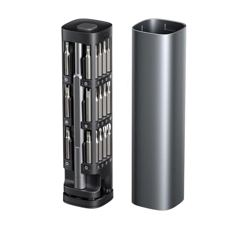 Treedix Kit de tournevis de précision 46 en 1, mini tournevis manuel avec 42 embouts, pince et levier pour téléphone, ordinateur, lunettes, montre, drone