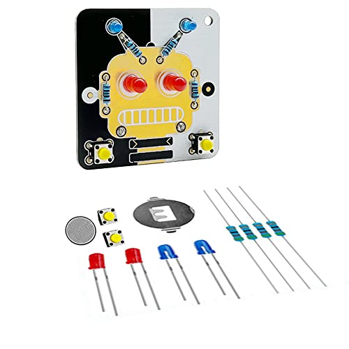 Treedix 2 ensembles de projets de soudure, kits électroniques DIY, cartes de circuit imprimé, cartes d'entraînement avec batterie pour débutants, étudiants et bricoleurs