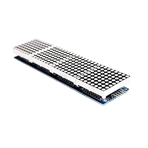 Treedix Module MAX7219 compatible (lumière rouge) Affichage 4 en 1 pour Arduino Raspberry Pi avec câble 5 broches