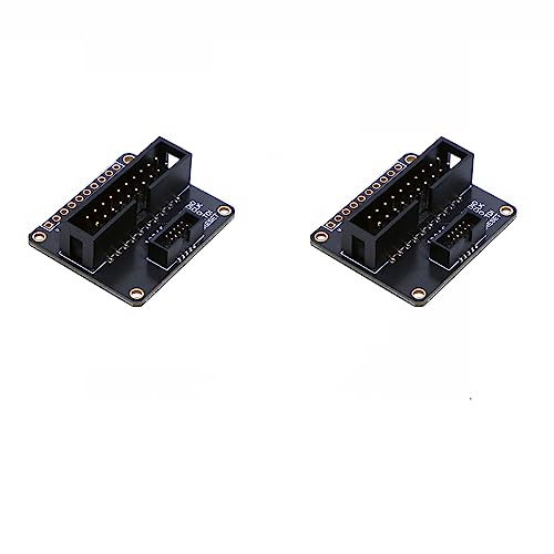 Treedix 2 pezzi Adattatore da JTAG (2x10 2,54 mm) a SWD (2x5 1,27 mm) Scheda di breakout per debug JTAG