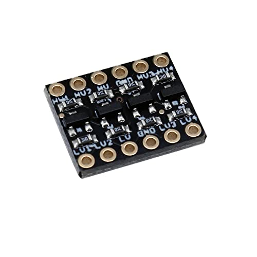 Treedix Module convertisseur de niveau logique 10 pièces, 4 canaux IIC I2C 3,3 V vers 5 V, convertisseur bidirectionnel pour signaux de bus SPI, compatible avec Arduino