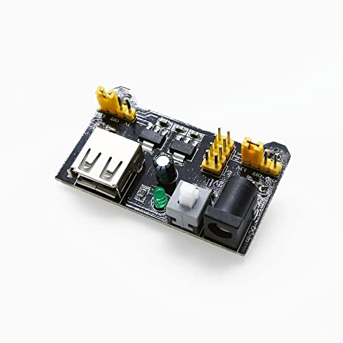 Module d'alimentation pour breadboard Treedix 3,3 V 5 V avec carte de prototypage PCB, alimentation CC 6,5-12 V ou USB pour Arduino
