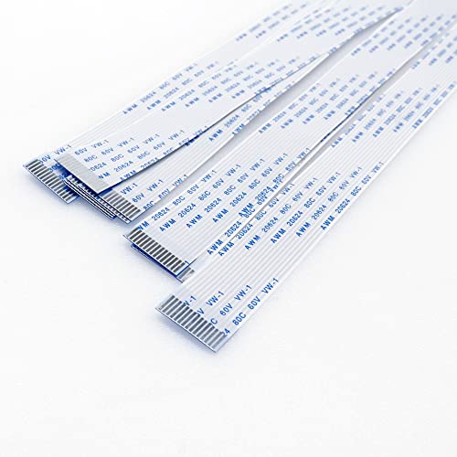 7.87inch Flexible Ribbon Cable Camera Cable for Raspberry Pi 3/3B+/4B FFC FPC Ribbon 15 pin Extension Cord Flexible Flat Wire Cable Connection for LCD,DVD Player,Recorder,Printer