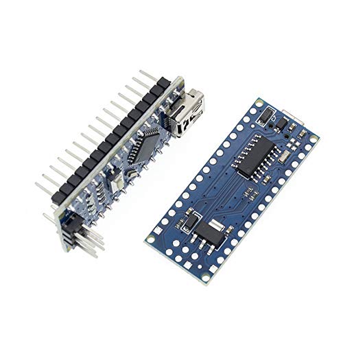 Treedix 2 piezas Módulo de microcontrolador ATmega328P Placa compatible con proyectos Arduino Mini Nano V3.0