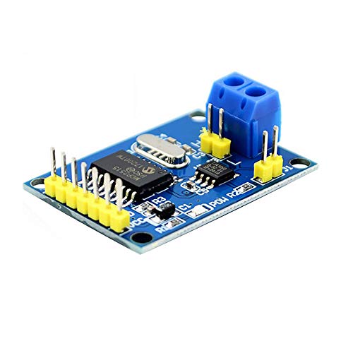 Treedix 2 piezas MCP2515 TJA1050 Módulo de bus CAN con protocolo SPI y rutina de programación
