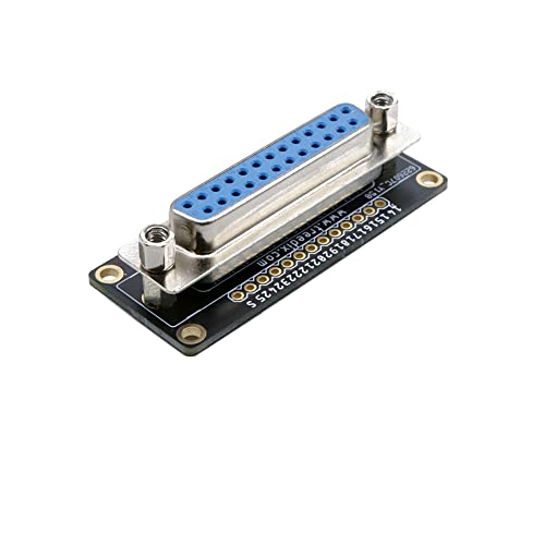 Treedix DB25 Buchse Breakout-Board, 25-Pin RS232 Serieller Buchse-auf-Buchse Adapter, Koppler-Verbinder mit Klemmleiste