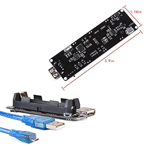 Treedix バッテリーホルダー シールド拡張ボード Arduino および Raspberry pi 対応（ケーブル付き）