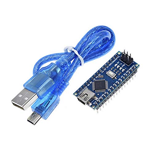 Treedix 2 piezas Módulo de microcontrolador ATmega328P Placa compatible con proyectos Arduino Mini Nano V3.0