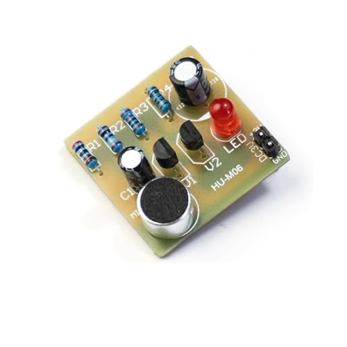 Treedix Solder Projects - Kit de aprendizaje de electrónica DIY, kit de producción de flash LED activado por voz, kit electrónico DIY