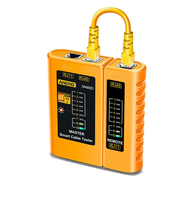 RJ45 RJ11 Network Cable Tester Ethernet Cable Tester Tool Telephone Line Test Continuity Tester for Cat5/Cat5e/Cat6/Cat6a/Cat7/UTP Ethernet Cable