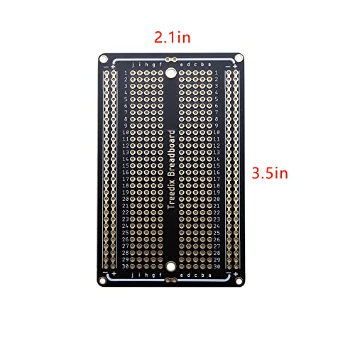 Module d'alimentation pour breadboard Treedix 3,3 V 5 V avec carte de prototypage PCB, alimentation CC 6,5-12 V ou USB pour Arduino