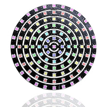 Treedix WS2812B 5050 RGB LED Ring Light, 109 LED, 7 anelli, matrice indirizzabile singolarmente, colori Dream, DC 5V per Arduino e Raspberry Pi