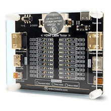 Placa de prueba para comprobador de cables HDMI con 20 indicadores LED de estado para verificar cortocircuitos, circuitos abiertos, conexiones cruzadas y fallos en cables HDMI tipo A, C y D