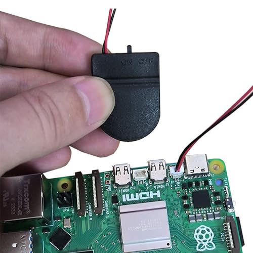 Treedix 2 piezas Soporte para batería RTC Reloj de tiempo real compatible con Raspberry Pi 5