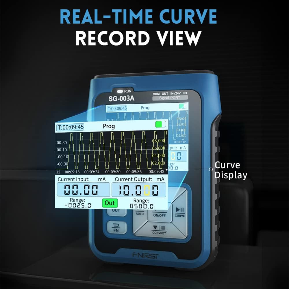 Treedix 電流電圧信号発生器、電圧電流校正器、4-20mA信号発生器、0-10V電流電圧シミュレーター、複数の信号タイプ、パネルデバッグおよびデバイス試験用プリセット値