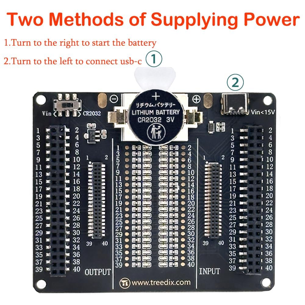 Treedix JTAG-Kabeltester-Board, IDC-Flachbandkabel-Tester mit 20 LED-Anzeigen zur präzisen Erkennung von Kurzschlüssen und Unterbrechungen, Prüfgerät für 2×20-Pin 2,54 mm/1,27 mm JTAG-Kabel