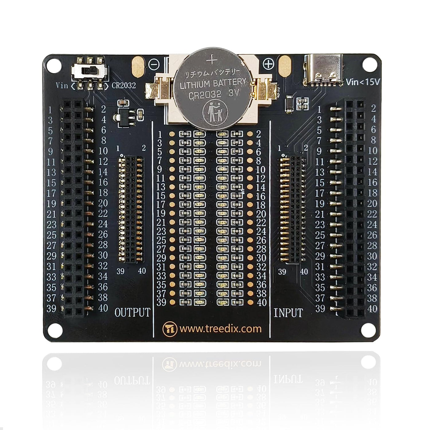 Treedix JTAG-Kabeltester-Board, IDC-Flachbandkabel-Tester mit 20 LED-Anzeigen zur präzisen Erkennung von Kurzschlüssen und Unterbrechungen, Prüfgerät für 2×20-Pin 2,54 mm/1,27 mm JTAG-Kabel