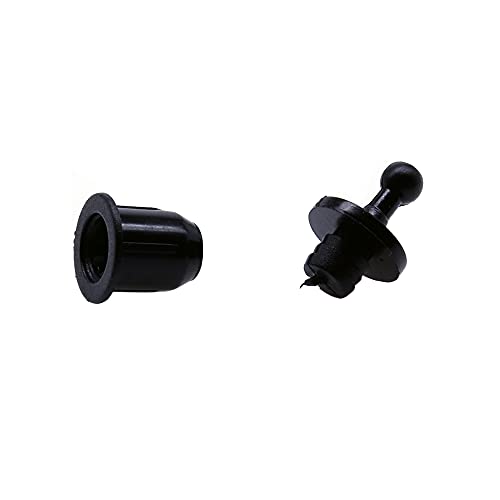 Treedix Kit 12 paia di perni per griglia altoparlante, guide a sfera e incastro in plastica, fibbia per tela, viti, accessori per componenti altoparlanti (12,5x11x10 mm)