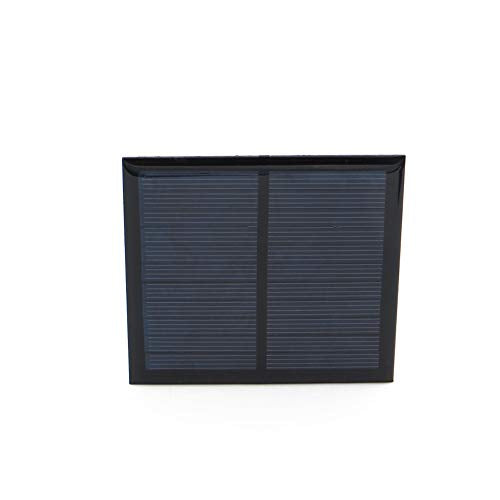 Treedix Panel Solar de Polisilicio, Cargador de Batería de Célula Solar con Pegamento, Kit de Módulo de Panel Solar Pequeño para Proyectos DIY, Silicio Policristalino