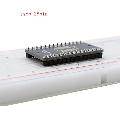 Treedix Adaptateur PCB SSOP 0,65 mm / SOP 1,27 mm vers DIP, carte de prototypage, convertisseur SMD vers DIP, carte d'extension