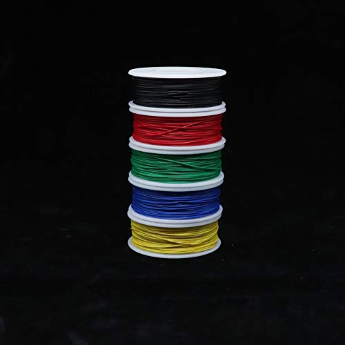 Solder Copper Hookup Wire Wrapping Jumper Wire Core Tinned PVC Coated Tin Plated 105 Celsius Cable Roll