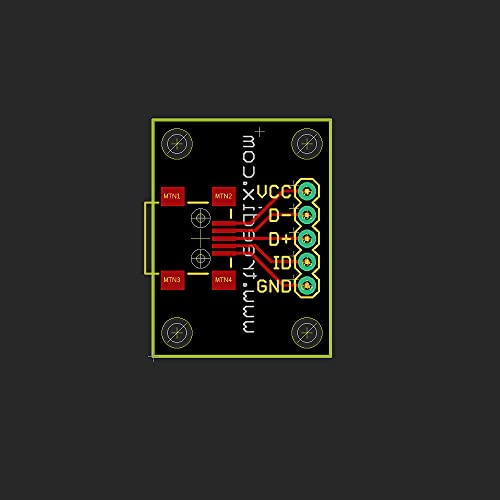 Treedix Carte d'extension USB Type-C, Type-A, Micro USB et Mini USB, convertisseur PCB avec connecteur femelle série Basic