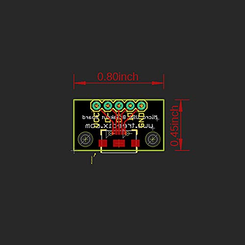 Treedix Carte d'extension USB Type-C, Type-A, Micro USB et Mini USB, convertisseur PCB avec connecteur femelle série Basic